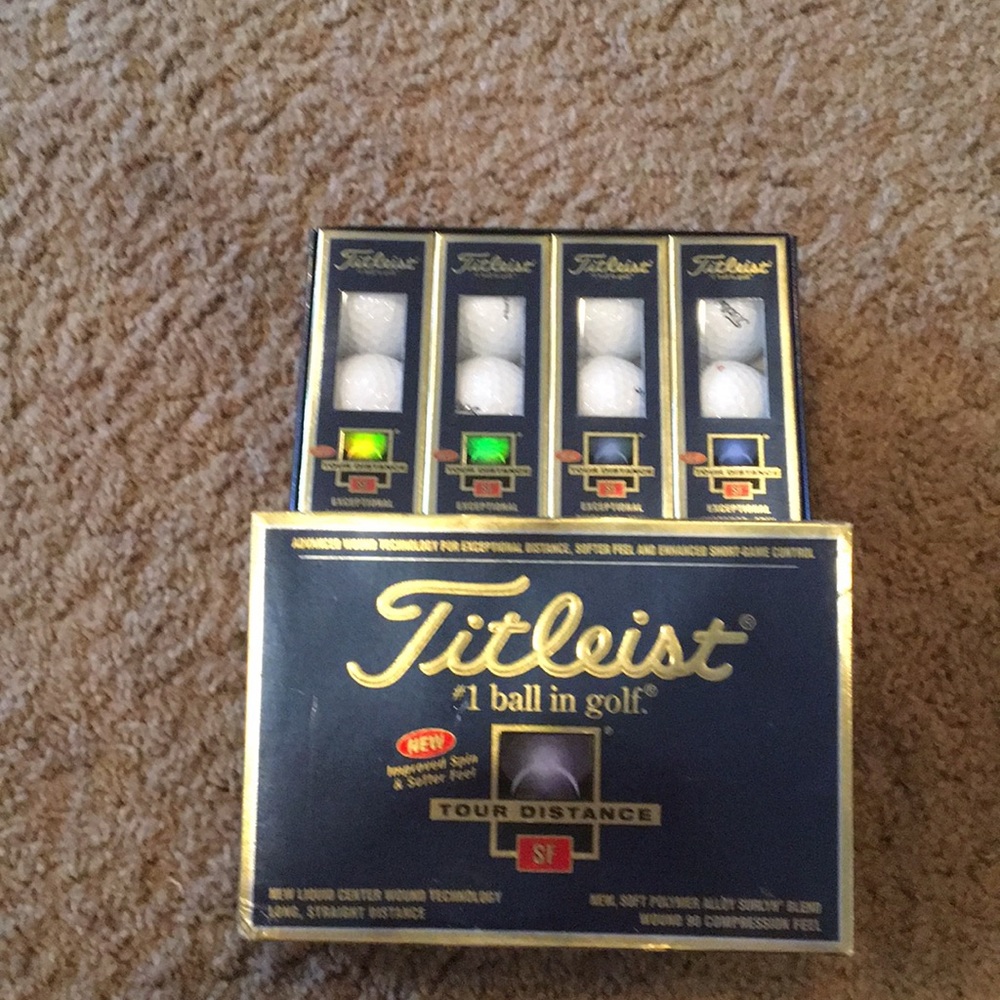 New Titleist box of golf balls